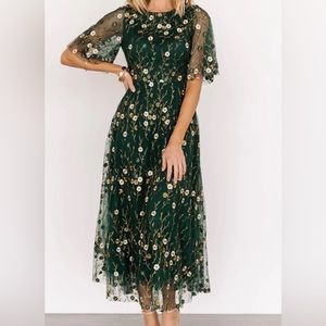 Baltic Born Arabella Embroidered Tulle Maxi Dress